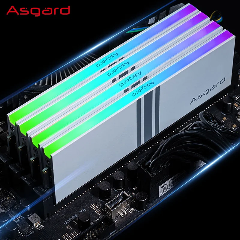 Imagem -02 - Asgard Ram Ddr 8gbx2 16gb3200mhz Memoriam Ddr4 Rgb Ram Valkyrie Série Rgb Ram Polar Branco Ddr4 Memória Ram para Desktop