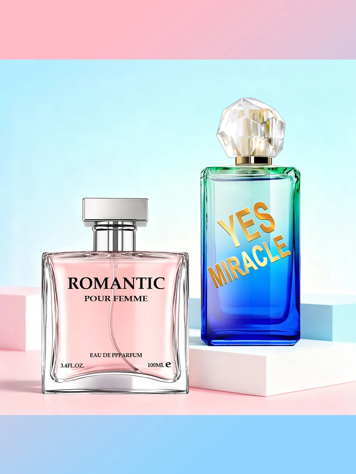 

2PACK/200ML Women's Perfume, Floral Fruity Rose Watermelon, Long Lasting Daily Scent, Gift for Her