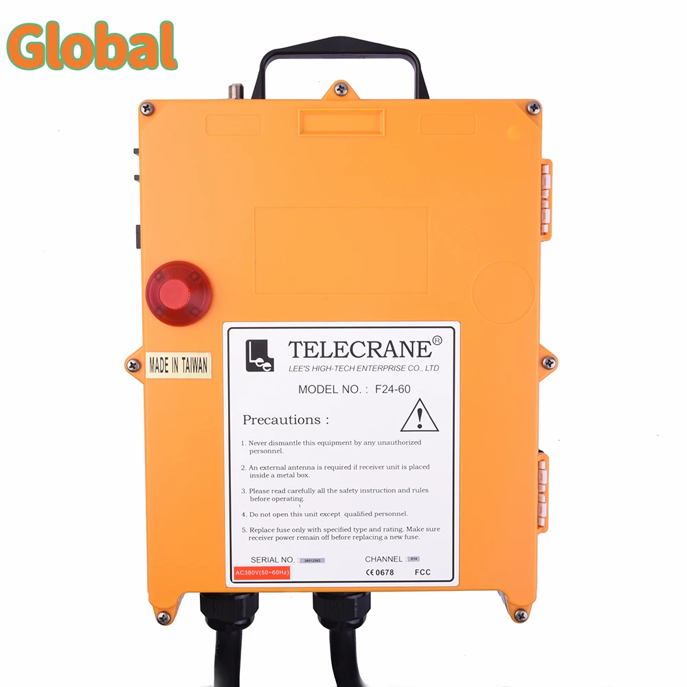 Imagem -03 - Guindaste de Torre Controle Remoto Industrial sem Fio Joystick Duplo Rocker Rádio Ponte Guindaste Controlador F2460