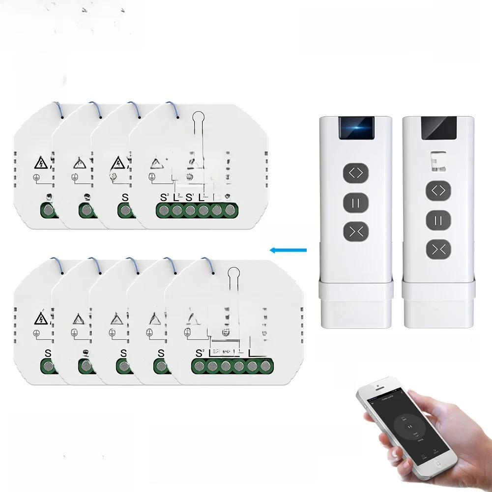 MoesHouse DIY ZigBee Smart RF433 Módulo de interruptor de cortina para persianas motorizadas Motor