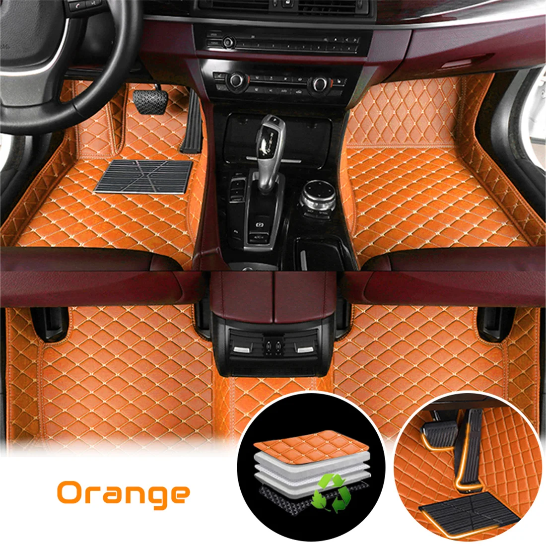 

Кожаные автомобильные коврики для Dodge Ram 1500 DR DH D1 DC DM 2002-2008 Автомобильные коврики Подушечки для ног Интерьер