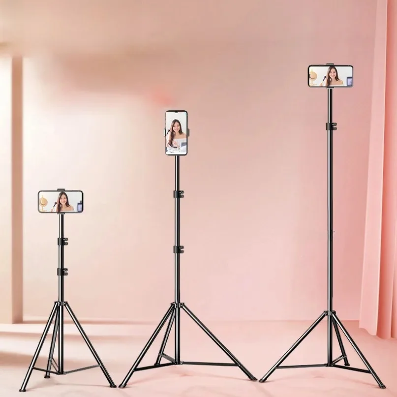 Support de téléphone portable pliable et extensible, 56 à 160cm, trépied en direct, enregistrement vidéo, monopode d'atterrissage pour Selfie, pour tous les appareils photo de téléphone