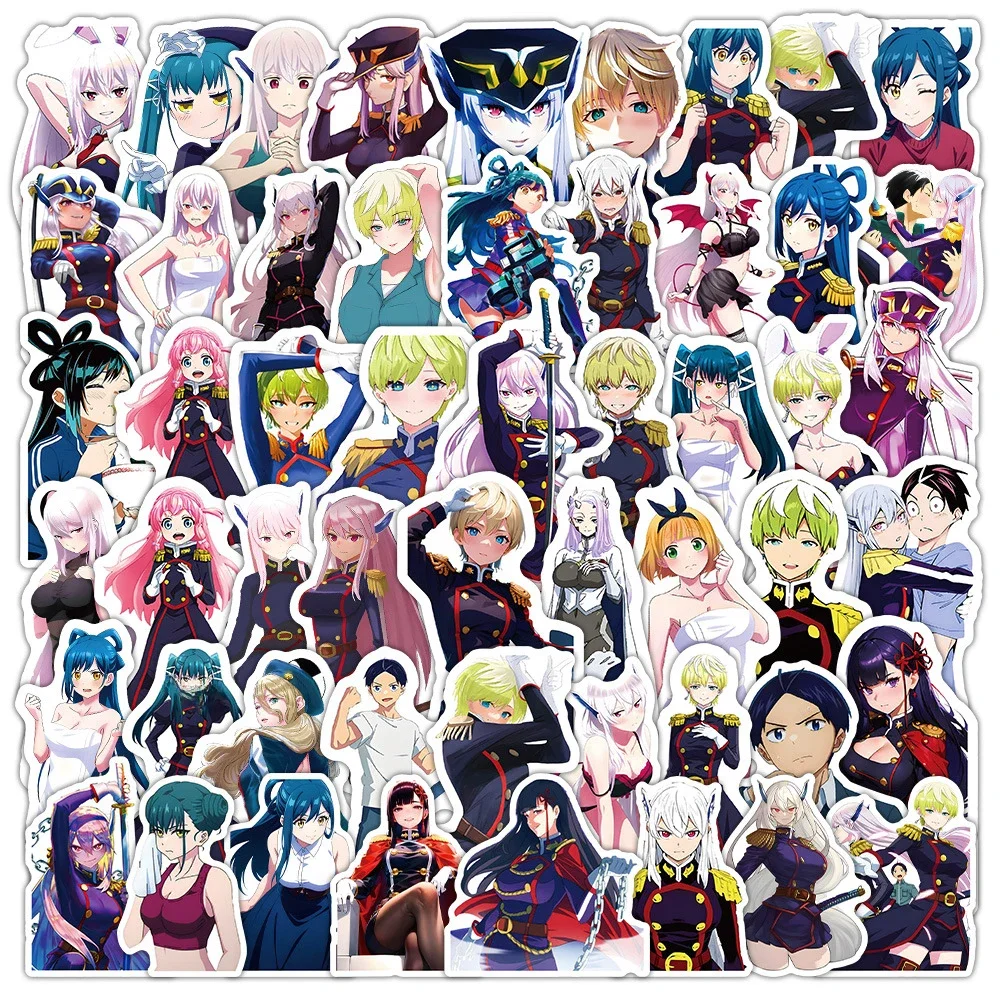 Autocollants Anime Mato Seihei No Snashas, Soldat enchaîné, Uzen Kyouka, Esthétique, Ordinateur portable, Téléphone, Ren CHRISRashiro, Décalcomanies, 10 pièces, 30 pièces, 50 pièces