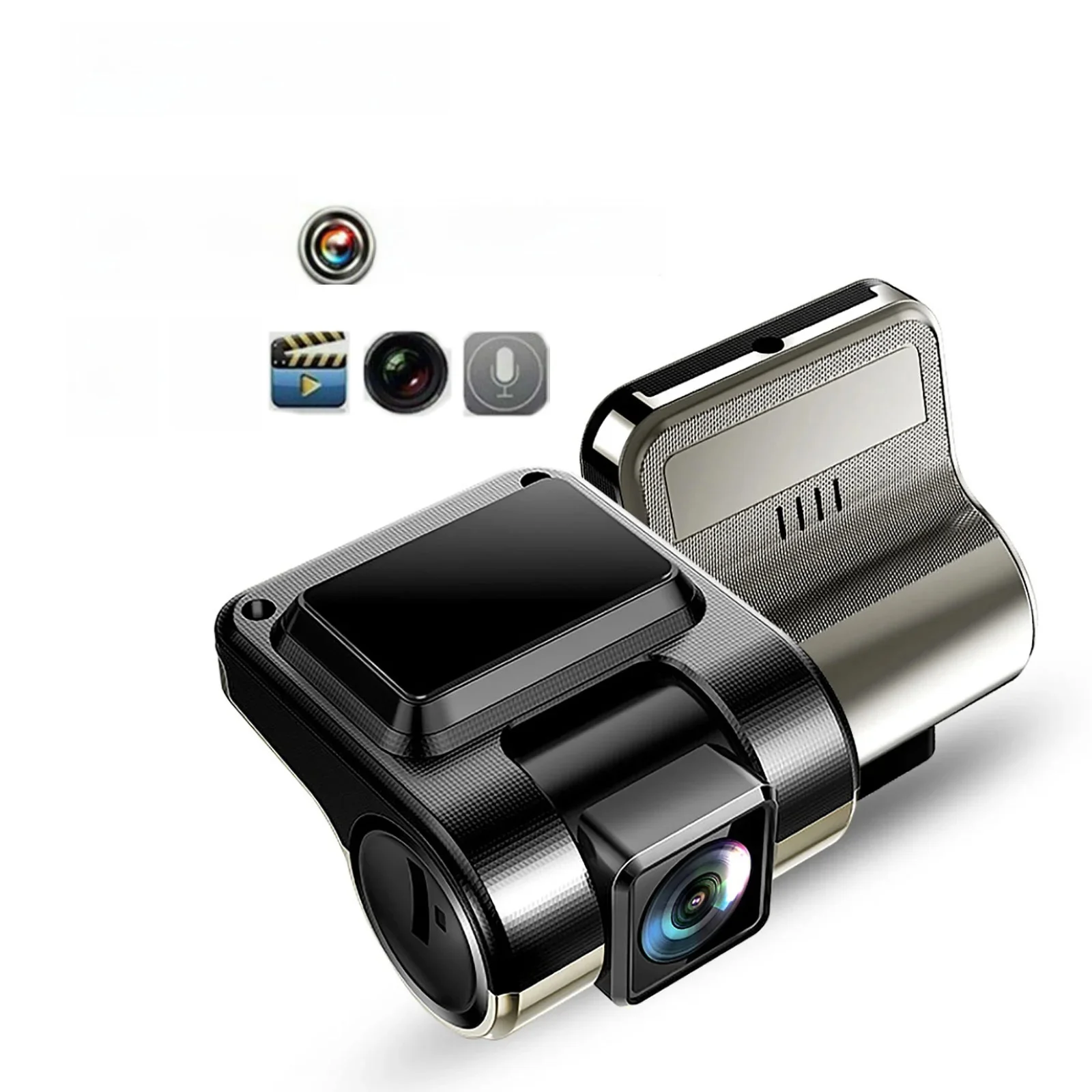 ESSGOO Caméra de Dashcam Vision Nocturne 1080P Enregistreur Vidéo Caméra DVR Voiture Véhicule Caméra Dashcam Capteur G Caméra DVR 32G Carte TF Angle Large 170° Étanchéité IP66 Accessoires Voiture