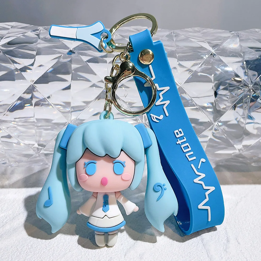 Anime nowy brelok Hatsune Miku moda biżuteria żywica figurki pcv breloczek do torby wisiorek