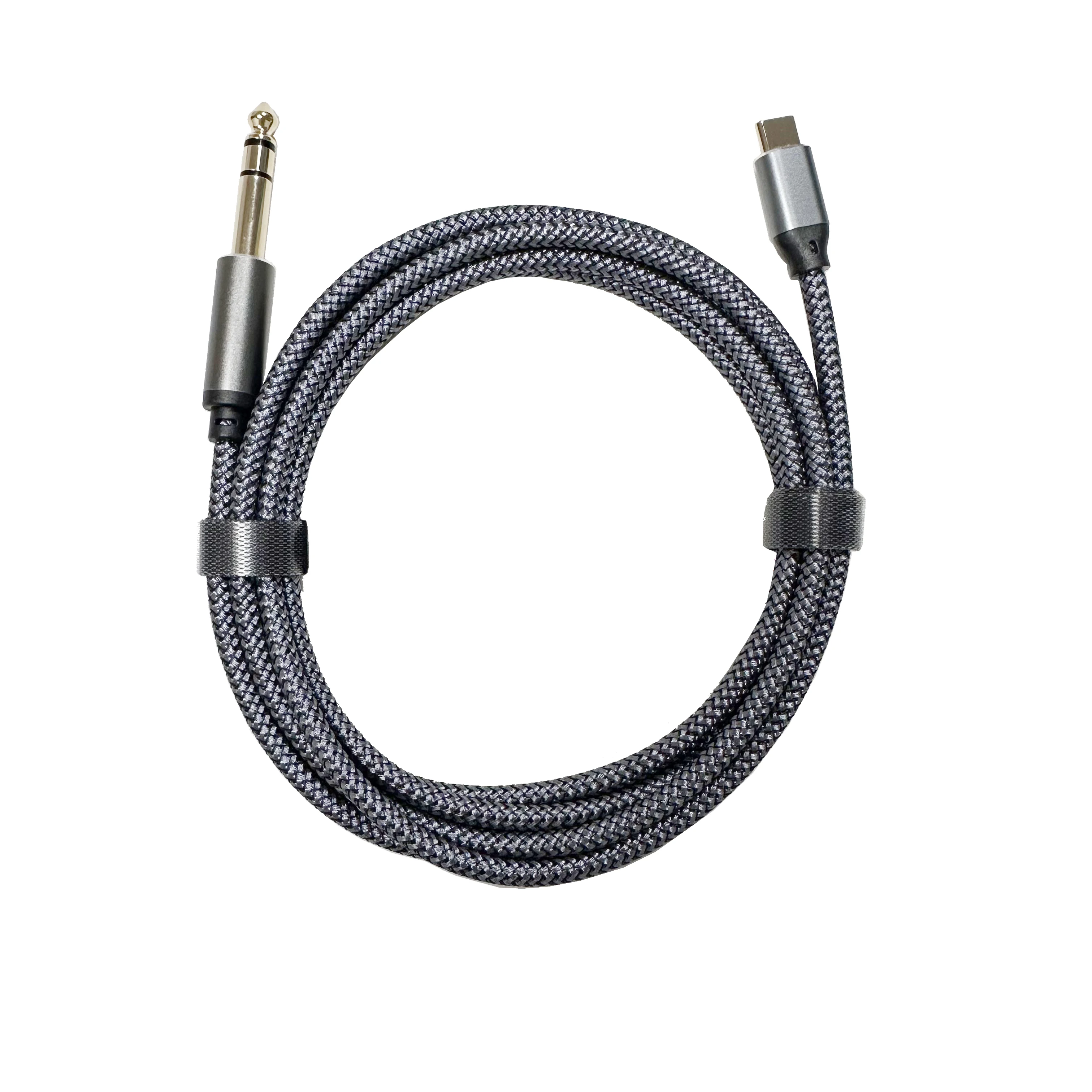 USB Type Audio Cable,USBC to 6.5 6.35mm audio cable For electronic piano, guitar, Mixing Console sound card amplifier connection