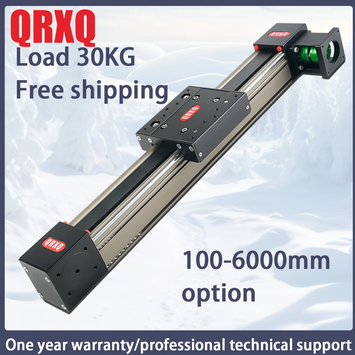 QRXQ RXP60 High-Precision Linear Guide 400mm 500mm 600mm Rail with Carriage Block for CNC Router and 3D Printer Applications