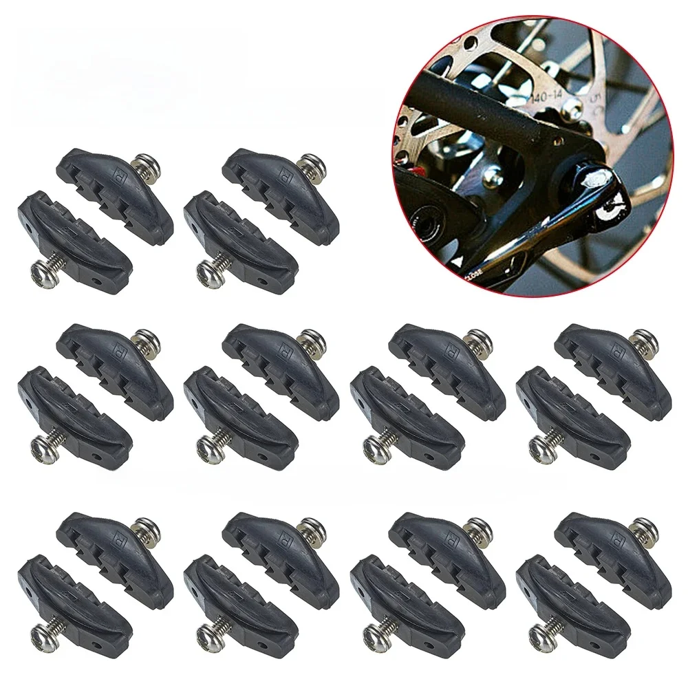 AliExpress Shunmaii 1-10Pairs Road Bike Bicycle Clamp Rubber Silent C-Brake Pad Bike Brake Pads Brake Holder Pad Durable Bicycle Cycling Accessories