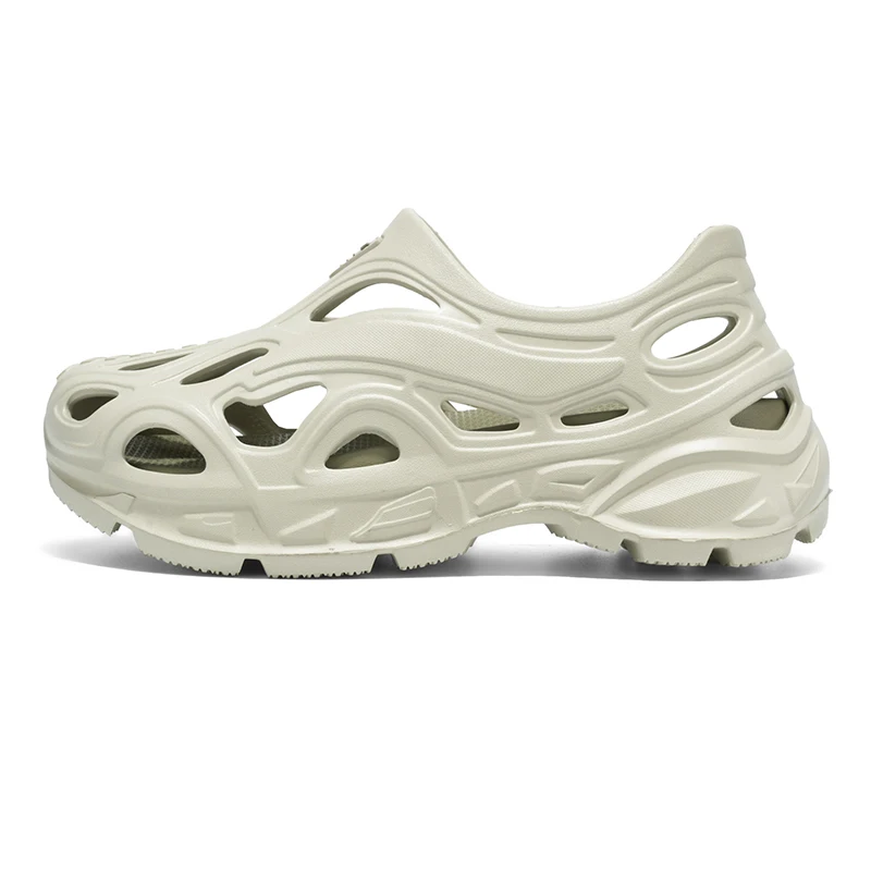 

2025 Real Mens Leather Sandal Men's Cave Shoes Double Color Garden High Quality Breathable Clogs Lightweight 4 Colours