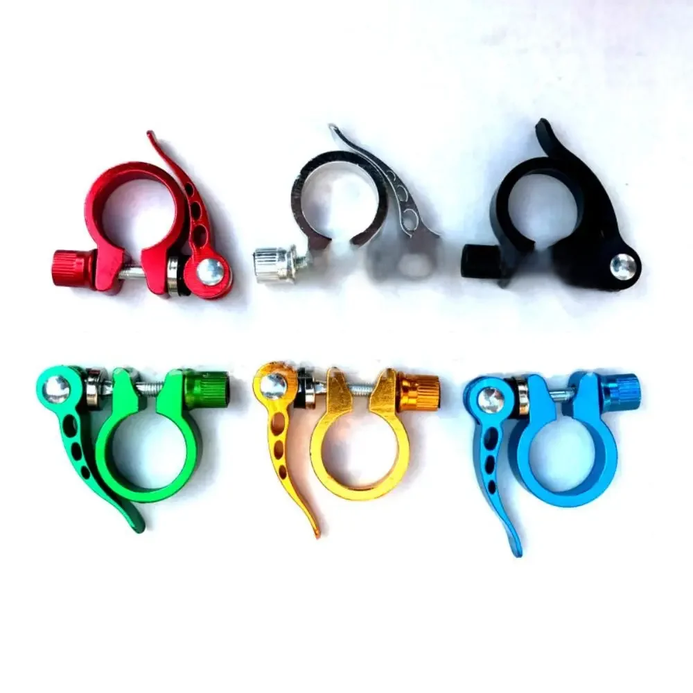 AliExpress Aluminium Alloy Bike Seat Clamp 25.4/28.6/31.8/34.9mm 5 Colors Seatpost Clamp Quick Release