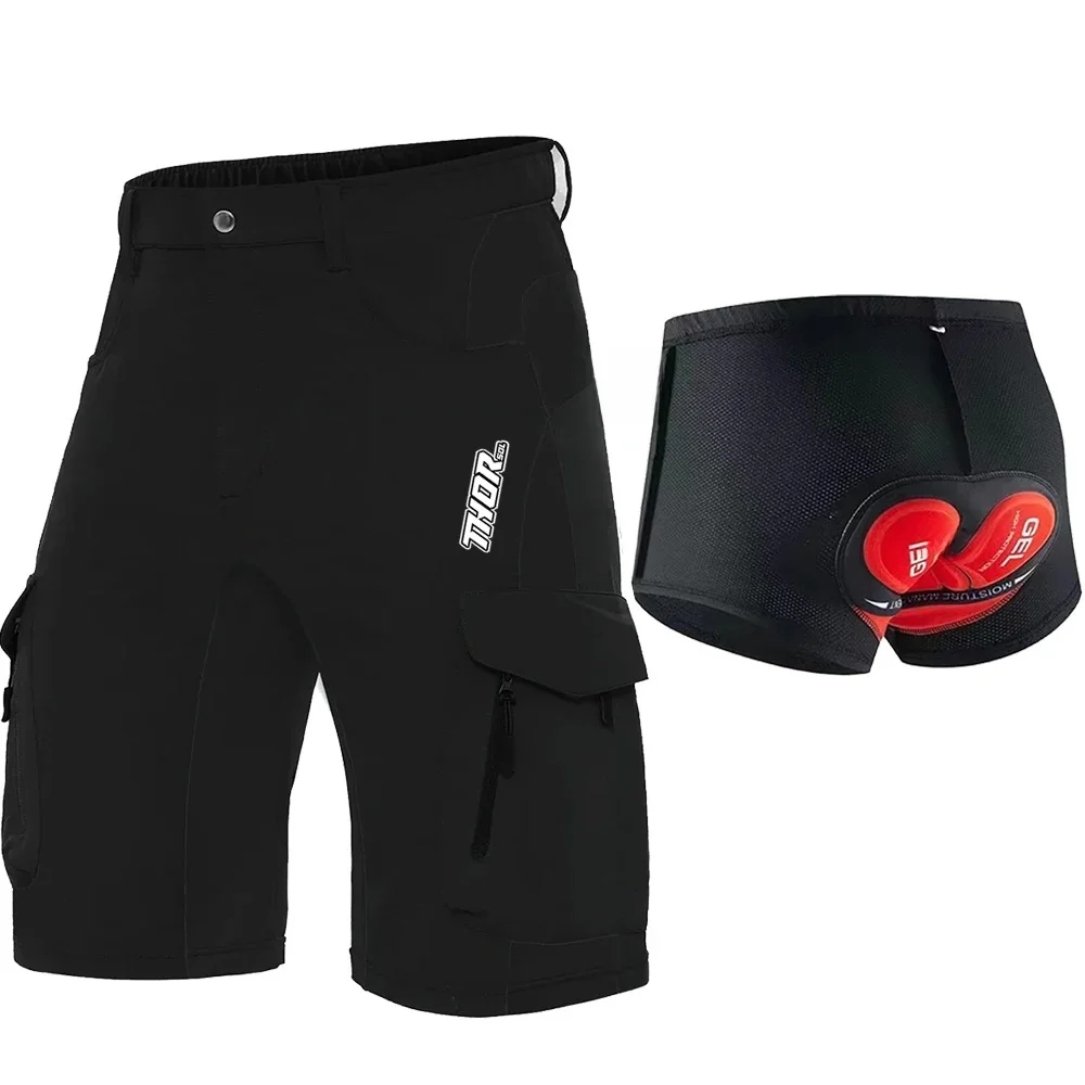 AliExpress THORSOL Cycling Short Pants Padded Mountain Bike Clothing Road Biker Bottoms Man Enduro Mtb Downhill Shorts Pantaloni Bici Uomo