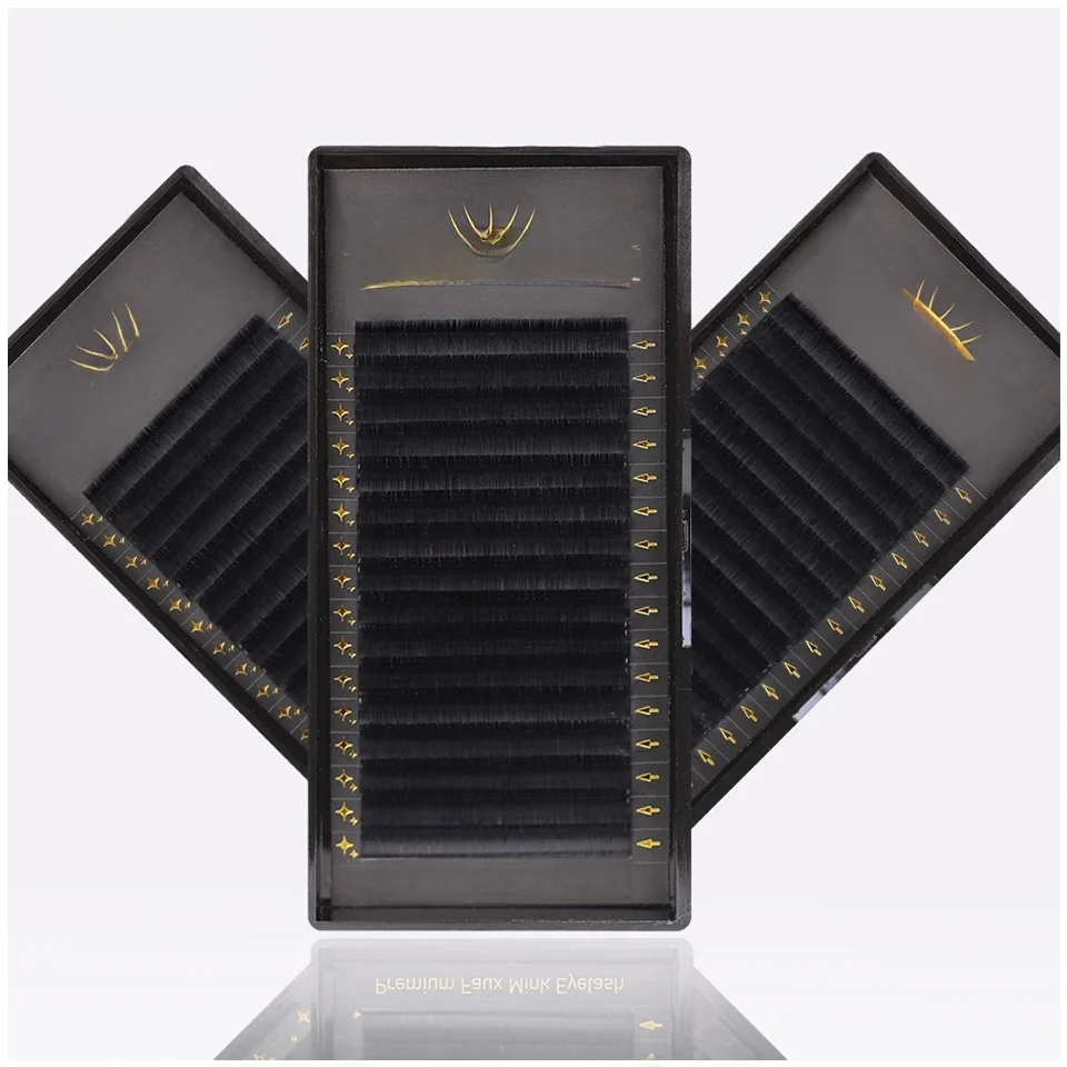 Lash professor 16 Reihen Großhandel Wimpern verlängerung weiche natürliche russische Volumen klassische individuelle Wimpern Faux Nerz Cilios liefert