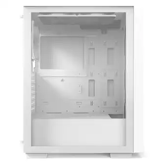 [Can't be shipped out of order] DAVEN D6 MESH TENIED GARDER MIDDLE TOWER COMPUTER PC Case (White)