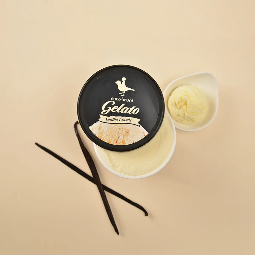 Coco Bruni Vanilla Gelato Ice Cream 474mL 2 Pice