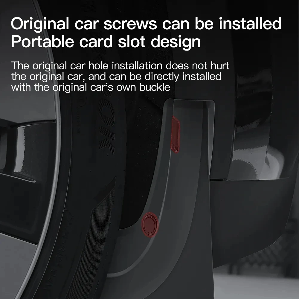 Schmutzfänger für Tesla Model 3 2025 2026 Model Y YL Schmutzschutz Vorder- und Hinterrad Kotflügel Spritzschutz Reifenschutz Reisezubehör – Detail 9