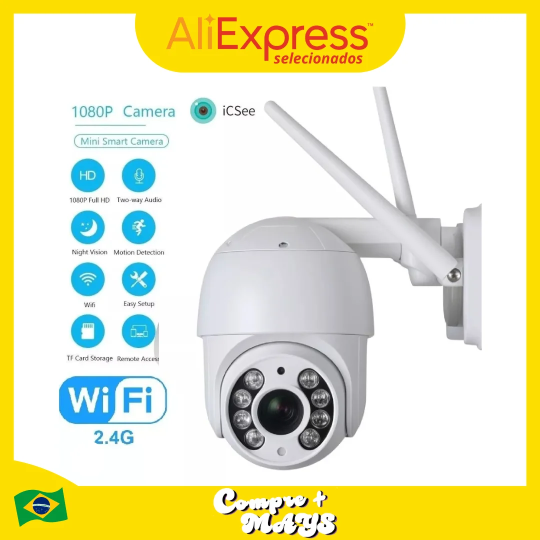 360 ° WiFi HD 3MP IP Camera for Pool and Outdoor High Quality Images for Home Security Ideal for Monitoring