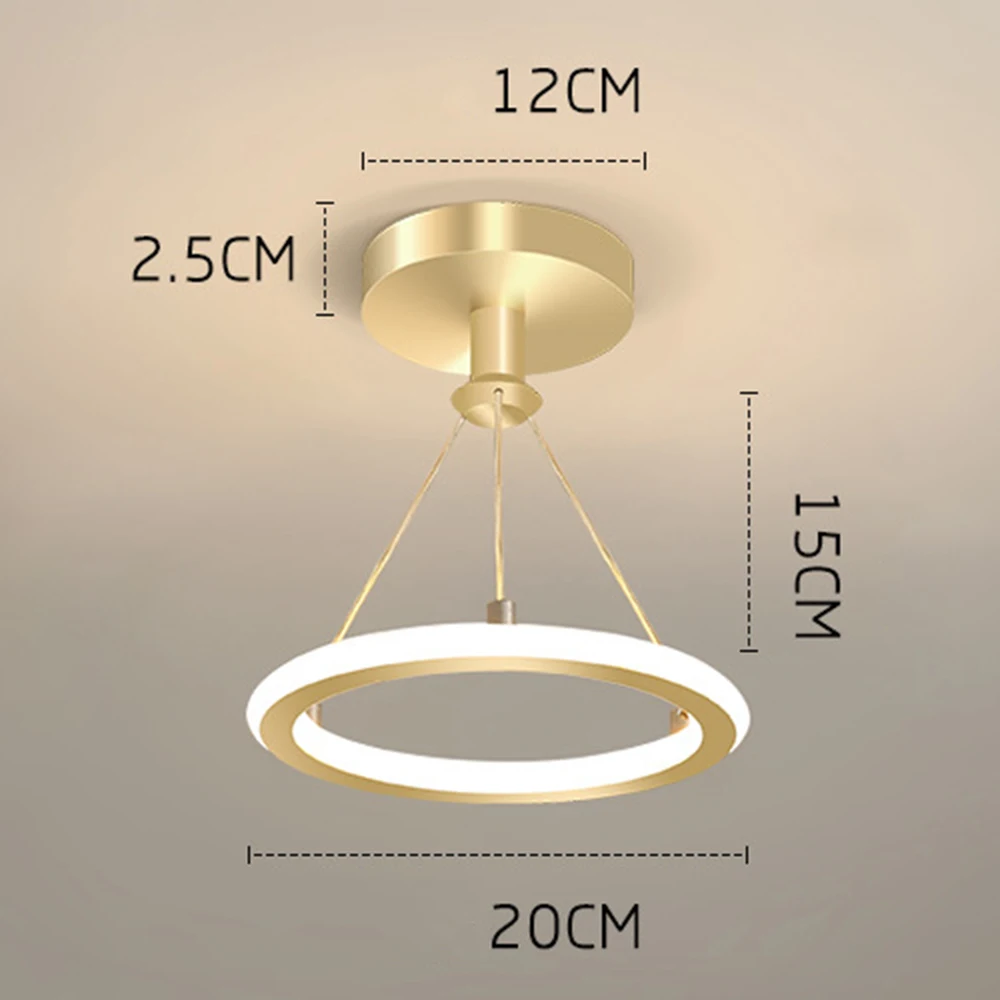 Plafonnier LED de Style Moderne, Luminaire Décoratif de Plafond, Idéal pour une Chambre à Coucher, une Salle à Manger, 3 Couleurs Disponibles, AC 220V