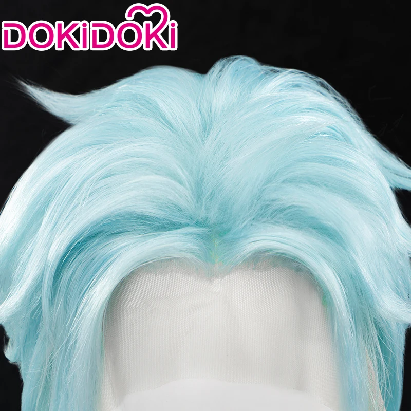 IN STOCK Il Dottore Wig Game Genshin Impact Fatui Harbinger Cosplay Wig DokiDoki Front Lace Fatui Doctor Mask Earrings Christmas