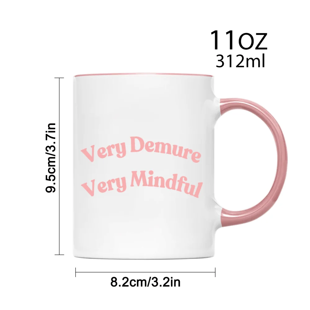 1pc 3A grade 11 oz very demure ceramic coffee mug for room Halloween decoration Birthday Christmas Holiday gift