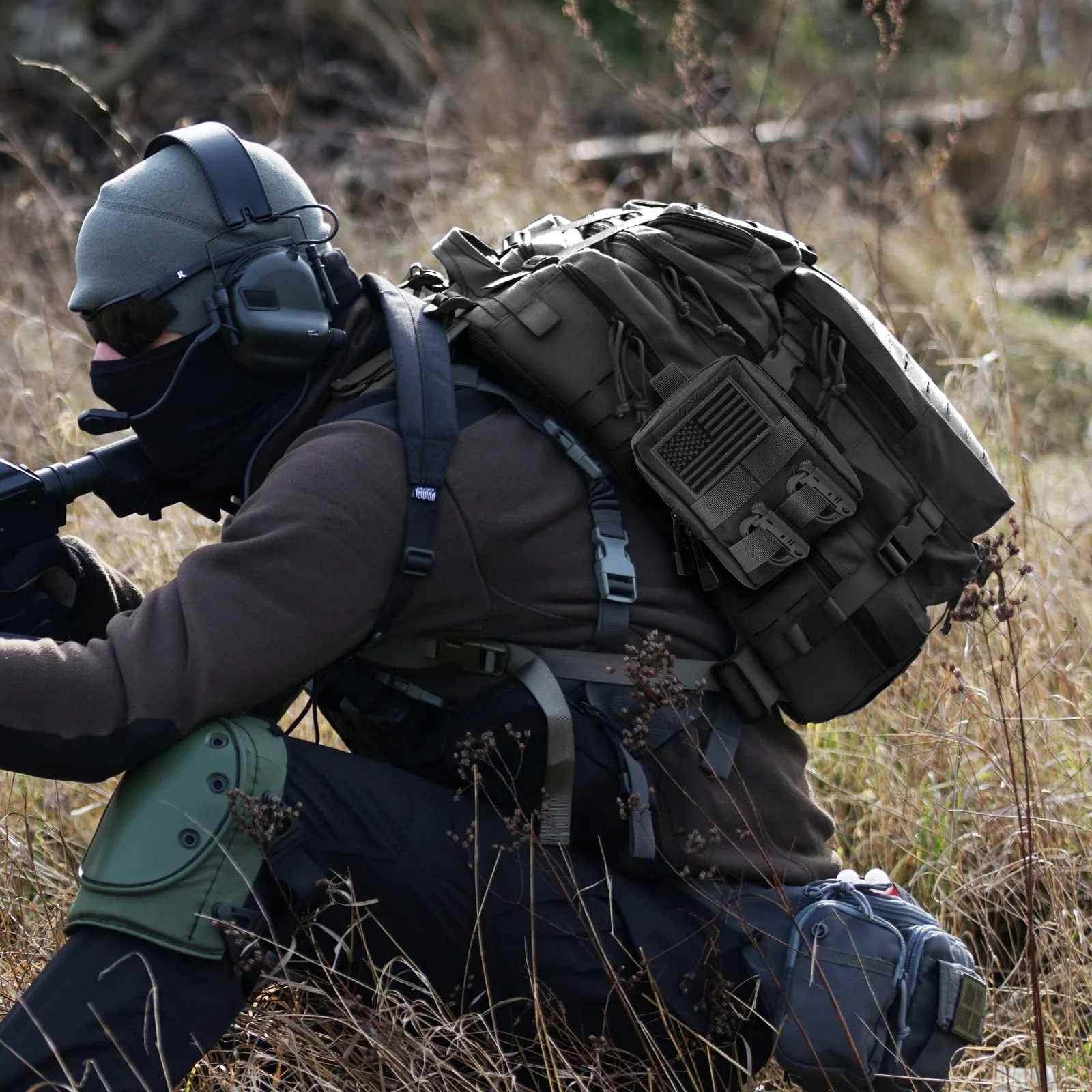 Bolsa Molle táctica impermeable – Riñonera EDC caza senderismo - imagen 5