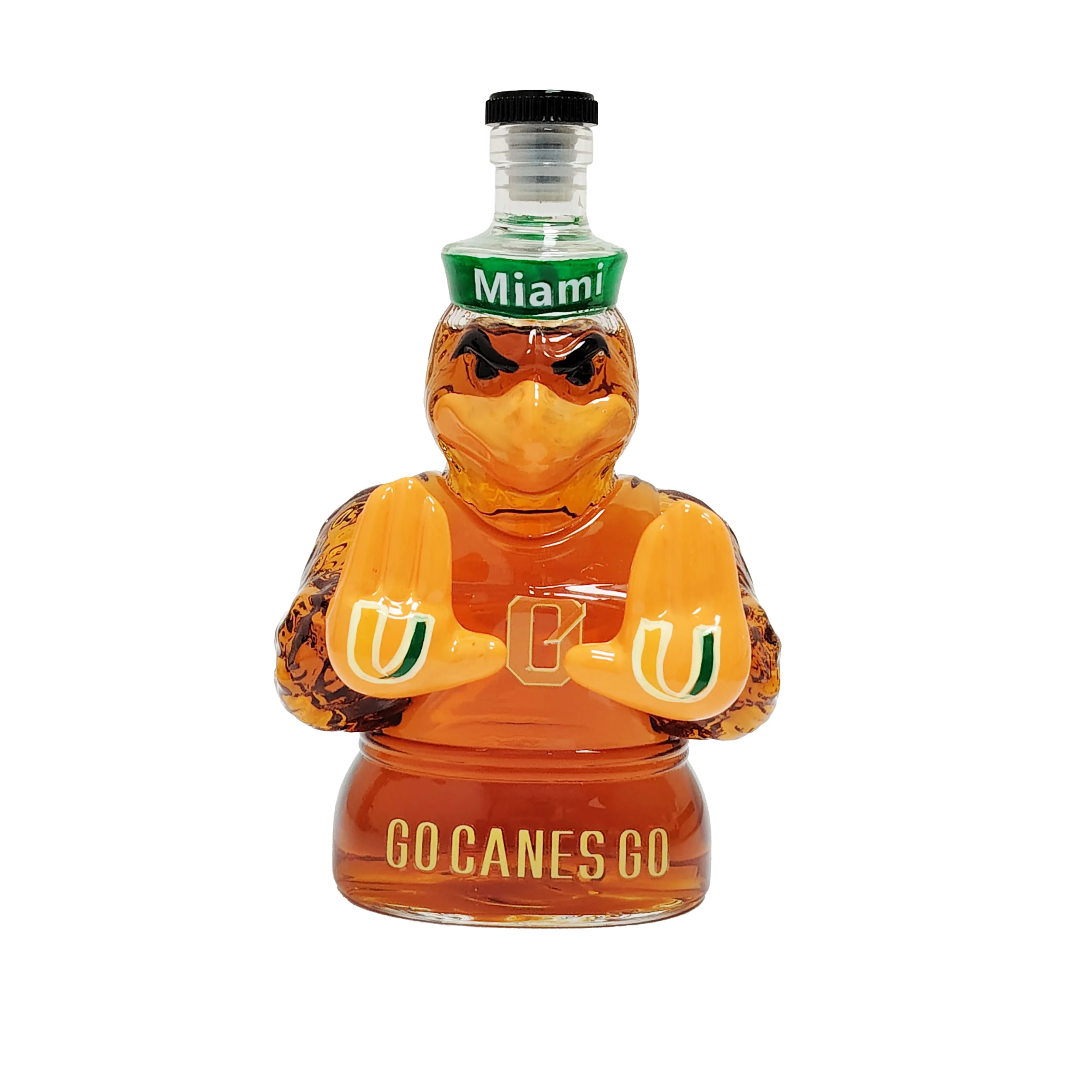 

Miami Hurricanes Mascot Go Canes Go Whisky Decanter