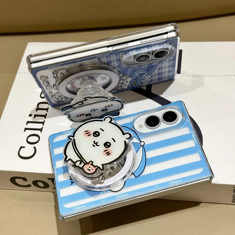 Urocze etui magnetyczne z postaciami z kreskówek do Samsung Galaxy Z Fold 8 Fold 8 Ultra Z Fold7 z uchwytem Magsafe, słodki zestaw. — zdjęcie produktu 5
