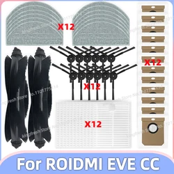 Fit For Roidmi Eve CC / SDJ12RM Vacuum Replacement Parts Main Roller Side Brush Hepa Filter Mop Cloth Dust Bag Accessories