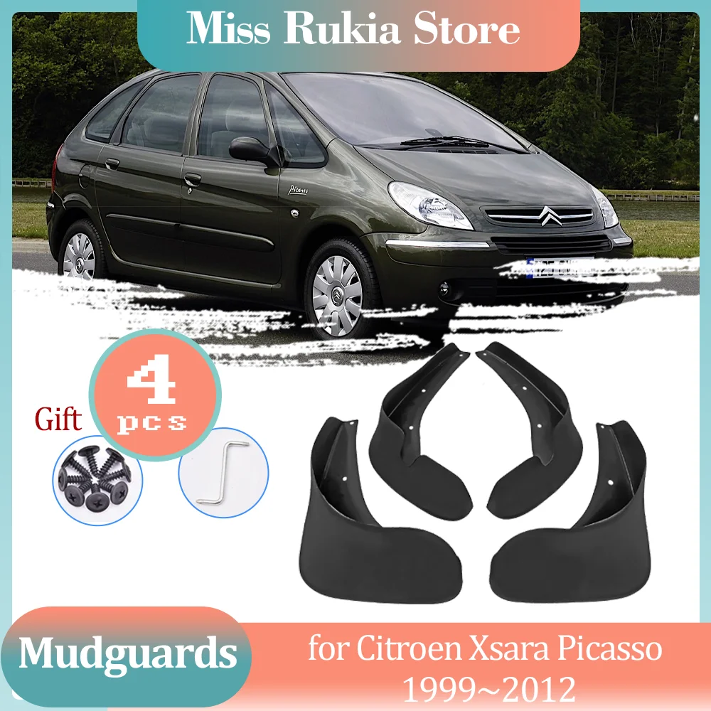 Para-lamas do carro para citroen xsara picasso 1999 ~ 2012 para-lamas respingo parte dianteira roda traseira guarda fender flare capa acessórios