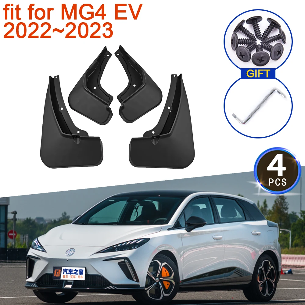 

for MG4 EV 2022 2023 5 Door Hatchback Car Accessories 4Pcs Mud Flaps Mudguards Splash Guards Fender Flare Rear 4x Mudflap MuLan