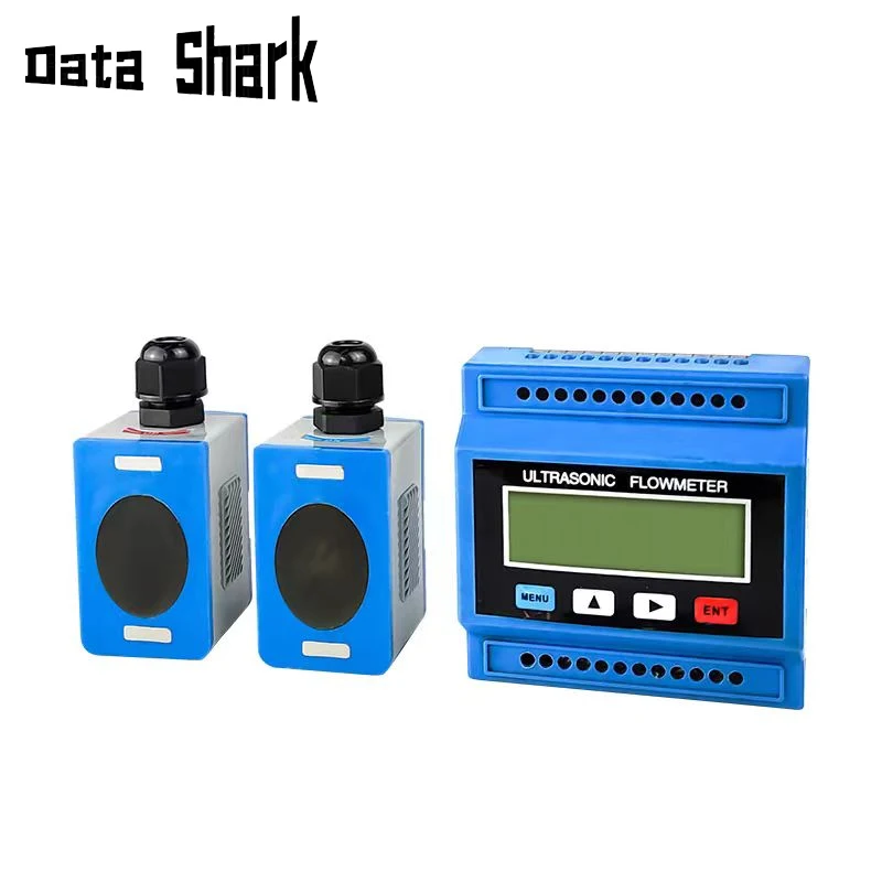 Imagem -02 - Não-wired Ultrasonic Flow Sensor Clamp Economia Flow Meter Dn50 a Dn700 Dn300 a Dn6000