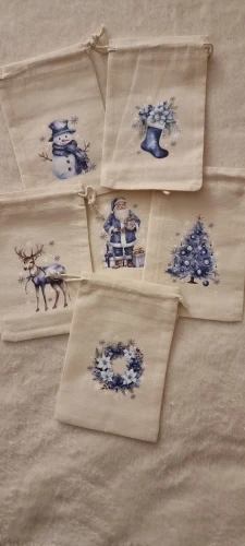 6pcs Christmas Linen Cotton Gift Bags Merry Christmas Decorations 2025 Xmas Packing Candy Bag Navidad Natal New Year Decor 2026 photo review
