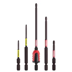 VESSEL 65mm-150mm Length Screwdriver Bits Set with 1/4 Hex Shank Head No.SS16 PH1, PH2