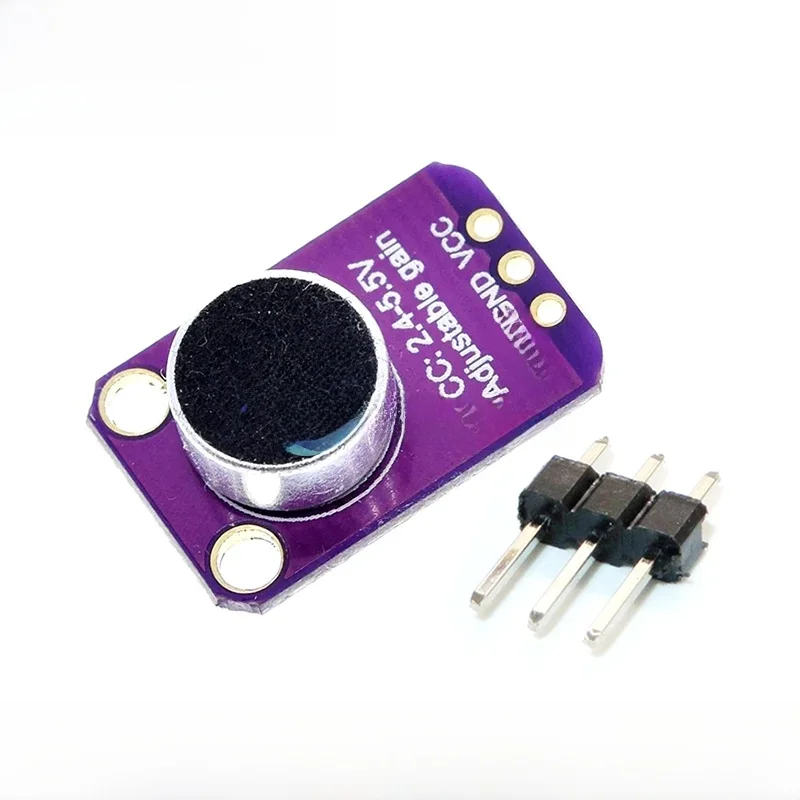GY-MAX4466 MAX4466 Electret moduł wzmacniacz mikrofonowy regulowany zysk z płyta wzmacniacza GND VCC 2.4-5V DC dla Arduino — zdjęcie 2