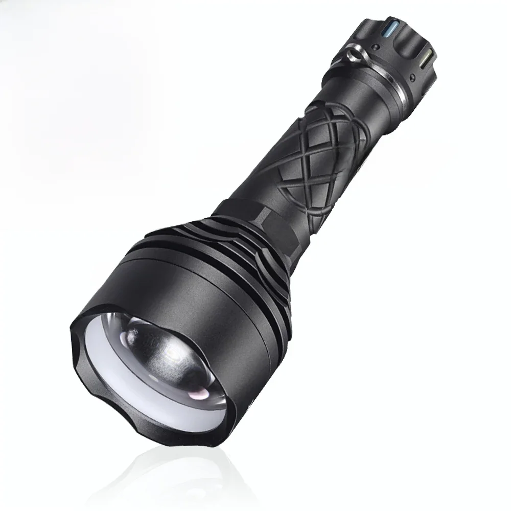 Outdoor-Taschenlampe, Zelt-Campinglaterne, Selbstverteidigungslampe, EDC Angellampe, Hochleistungs-LED-Taschenlampe, 2500 Meter Reichweite, LEP-Licht THOR 3