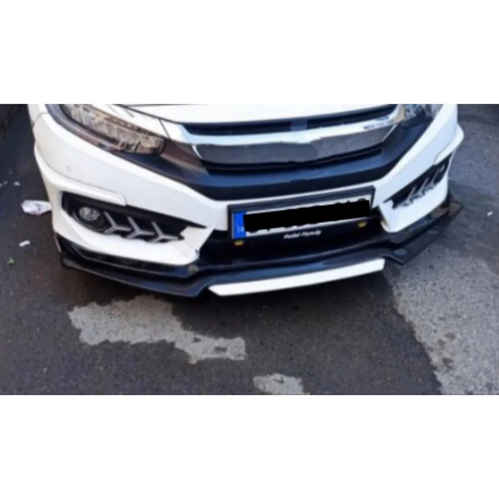 4 Piece Front Bumper Lip For Fiat Egea 2015 2022 Car Accessories Five Color Options Modified Exterior Parts Under Bumper Tuning