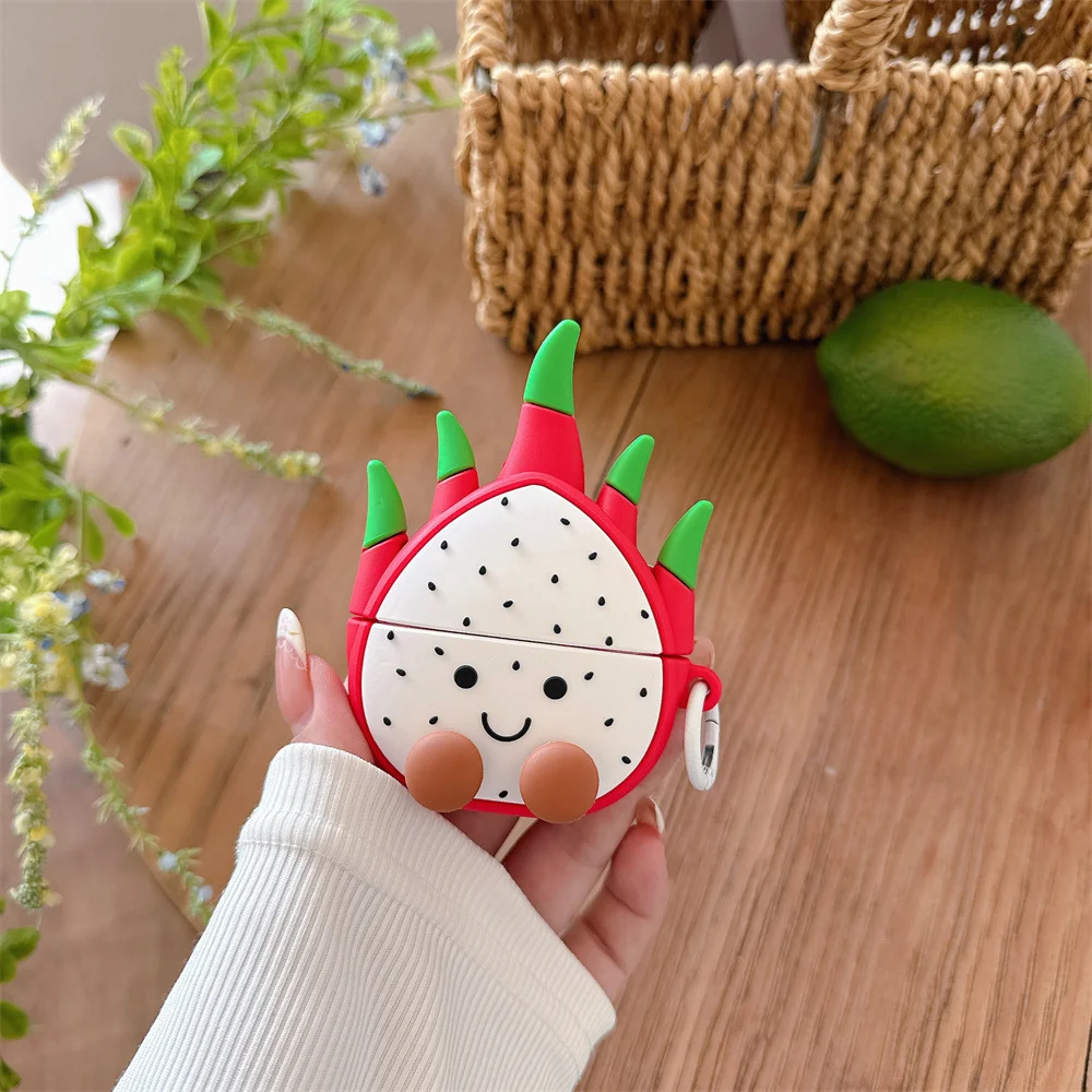 

Kawaii cartoon fruit model headphone cover for AirPods 4 cute cover AirPods Pro 2 4 AirPods 3 2 1 earphone charging case cover