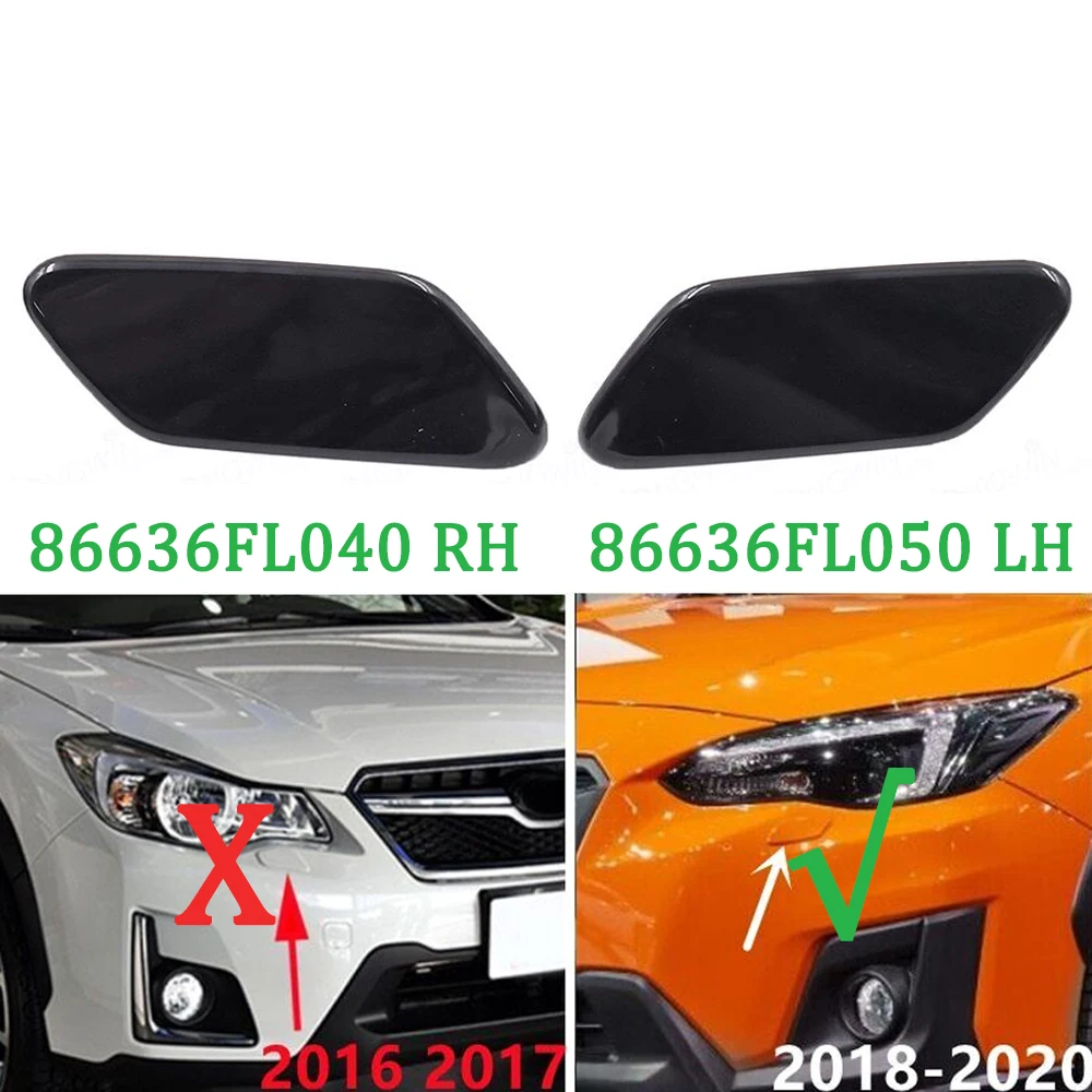 Headlight Washer Nozzle Cover Headlamp Water Spray Jet Cap For