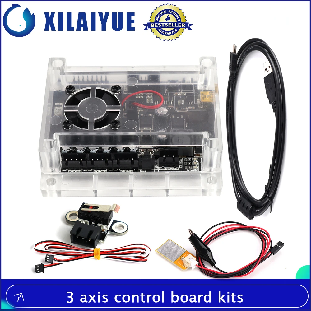 Placa de Control de 3 ejes con puerto USB GRBL 1,1, herramienta de placa táctil de eje Z CNC, sonda de ajuste, microinterruptores de límite de 3 pines para CNC 3018 pro