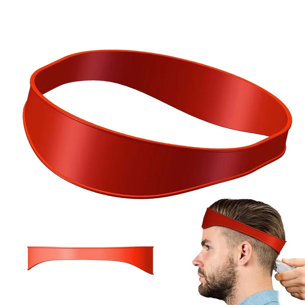 DIY Home Haarschnitte, gebogenes Stirnband, Silikon-Ausschnitt, Rasierschablone und Haarschneideanleitung, Haar-Styling-Werkzeug
