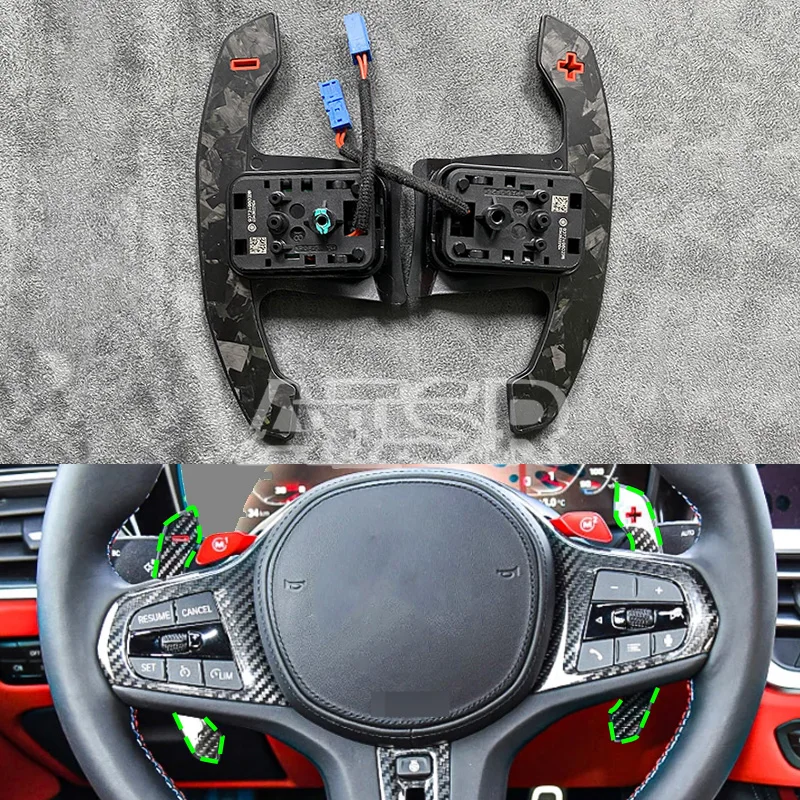 

Carbon Fiber Paddle Shifter Gear Shift Shifter For BMW G38 G20 G21 28 G23 G22 G26 Steering Wheel Extension Accessories