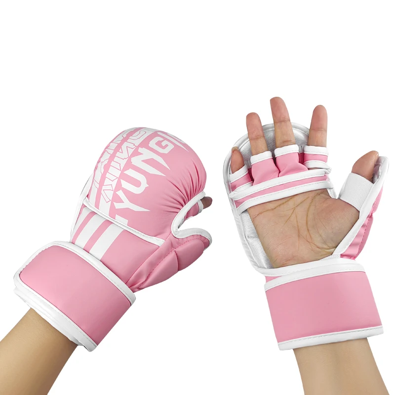 Boxing Gloves Open Palm Training Gloves for MMA Sparring Combat Sports Kickboxing Heavy Bag Workouts Hand Wrist Protection