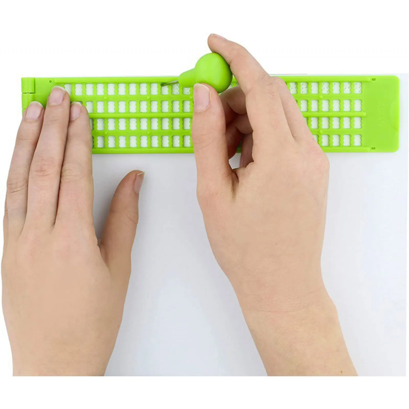 Braille Scrittura Ardesia Braille Tastiera Scrittura Cieca Materiale didattico Strumento educativo per uomini Donne Principianti Scuola