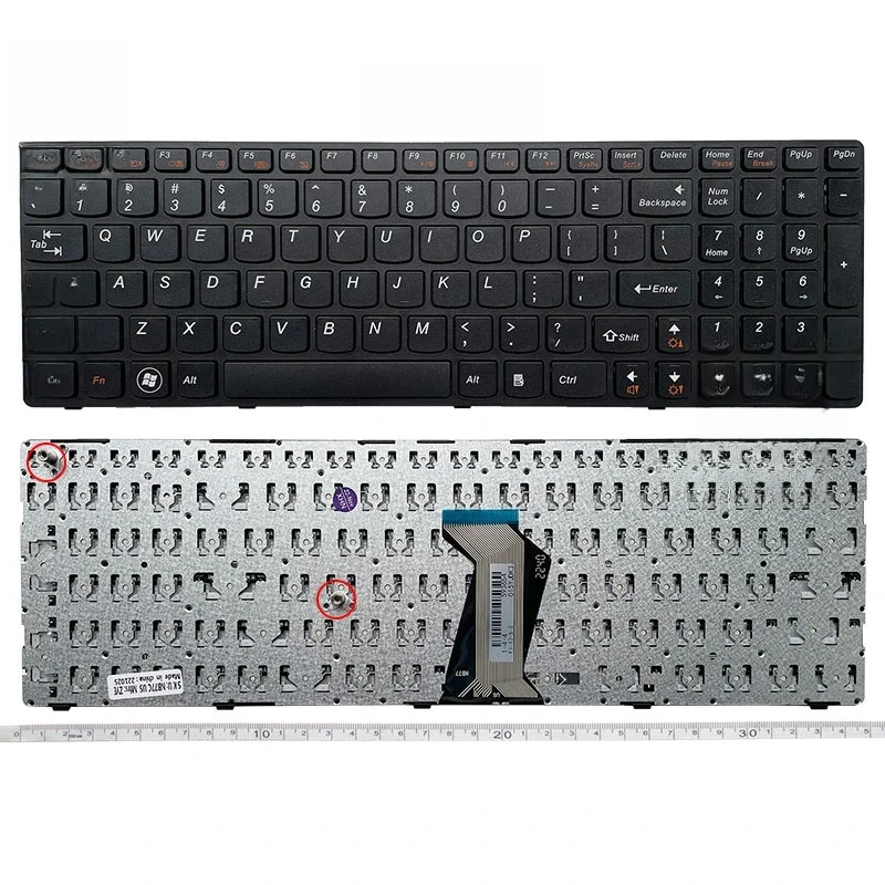 US/RU/UK/GR/AR/FR/SP/KR Angielska klawiatura do laptopów Lenovo V570 V575 Z570 Z575 V570A/G/C B570 B570E V580/C B570G B575/E B590/A — zdjęcie 2