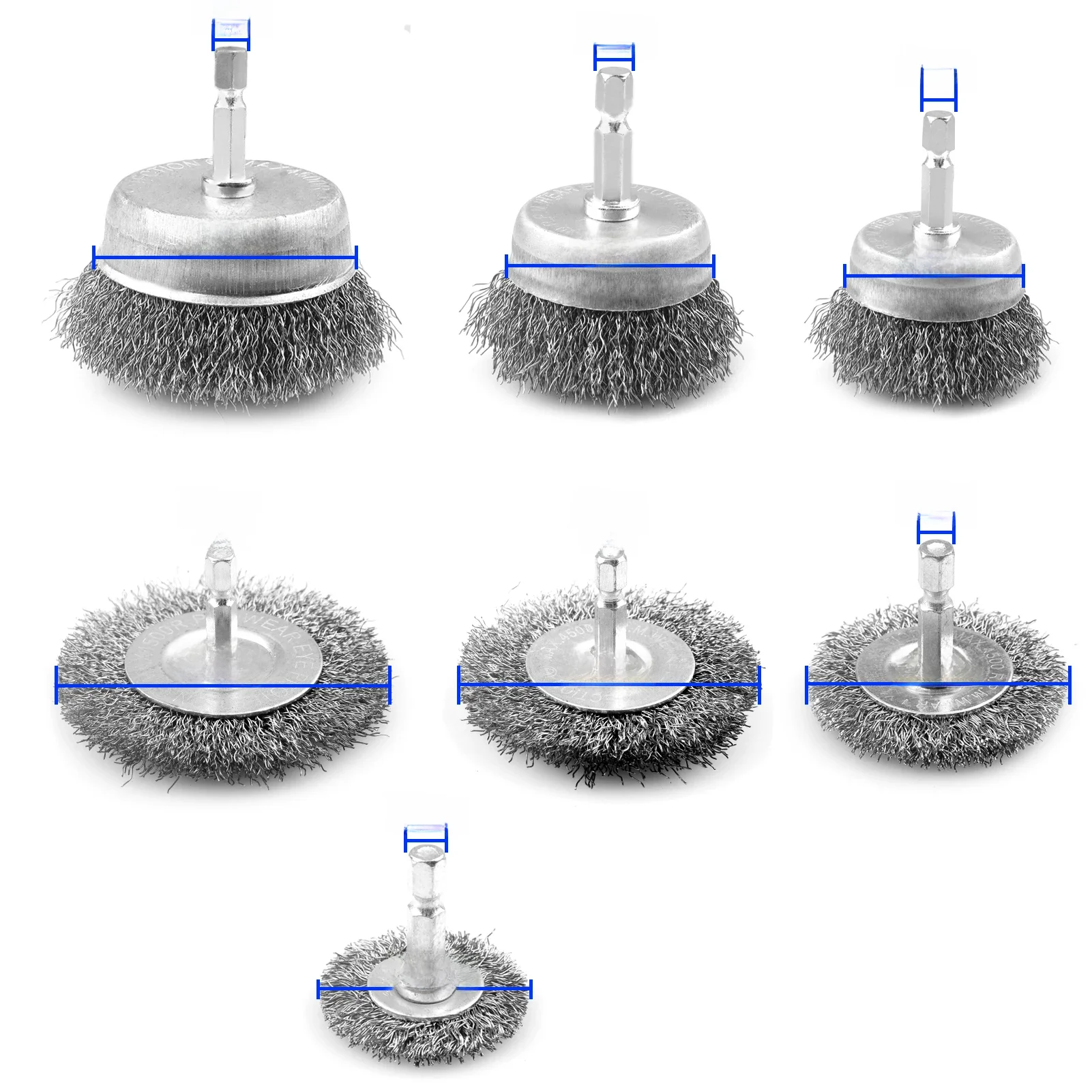 Brosse métallique en acier, disque de polissage, roue, brosse pour outil rotatif Dremel, accessoires, outil de polissage des métaux, 1 pièce