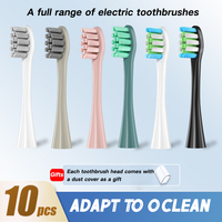 10PCS Replacement Toothbrushes Head for Oclean Full Range of Electric Toothbrushes Medium Soft Bristles Vacuum Packaging