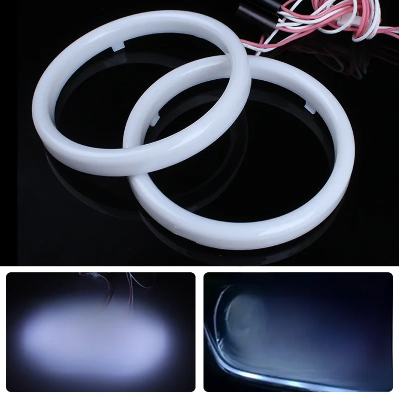 Car Angel Eyes Led Car Halo Ring Led Angel Eyes Headlight DRL Daytime Running Light Day Light for Car Auto Moto Motorcycle 12V — zdjęcie 2