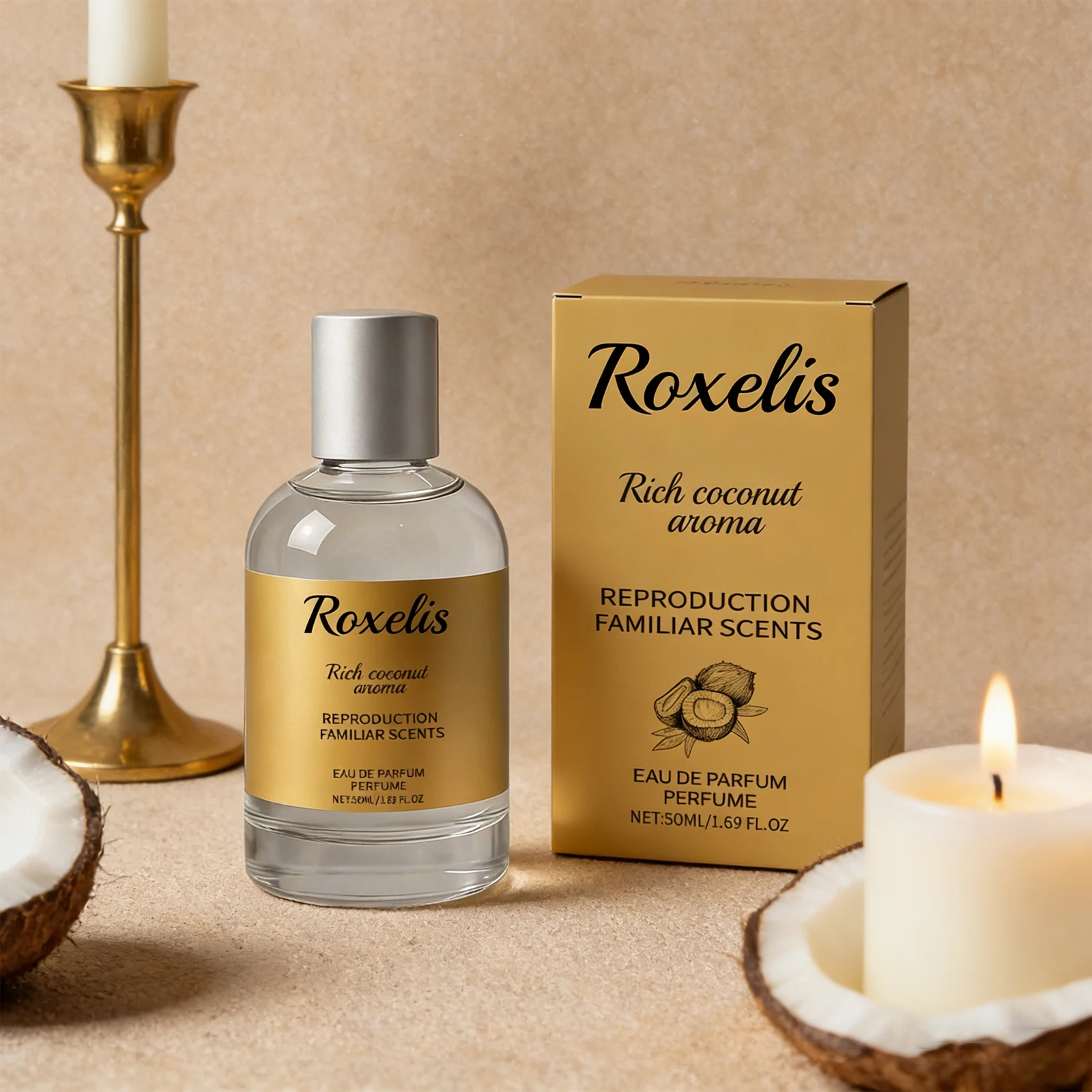 

ROXELIS 50ml Light Perfume Spray Elegant Sweet Natural Scent for Women Long Lasting Portable Fragrance for Daily Commute