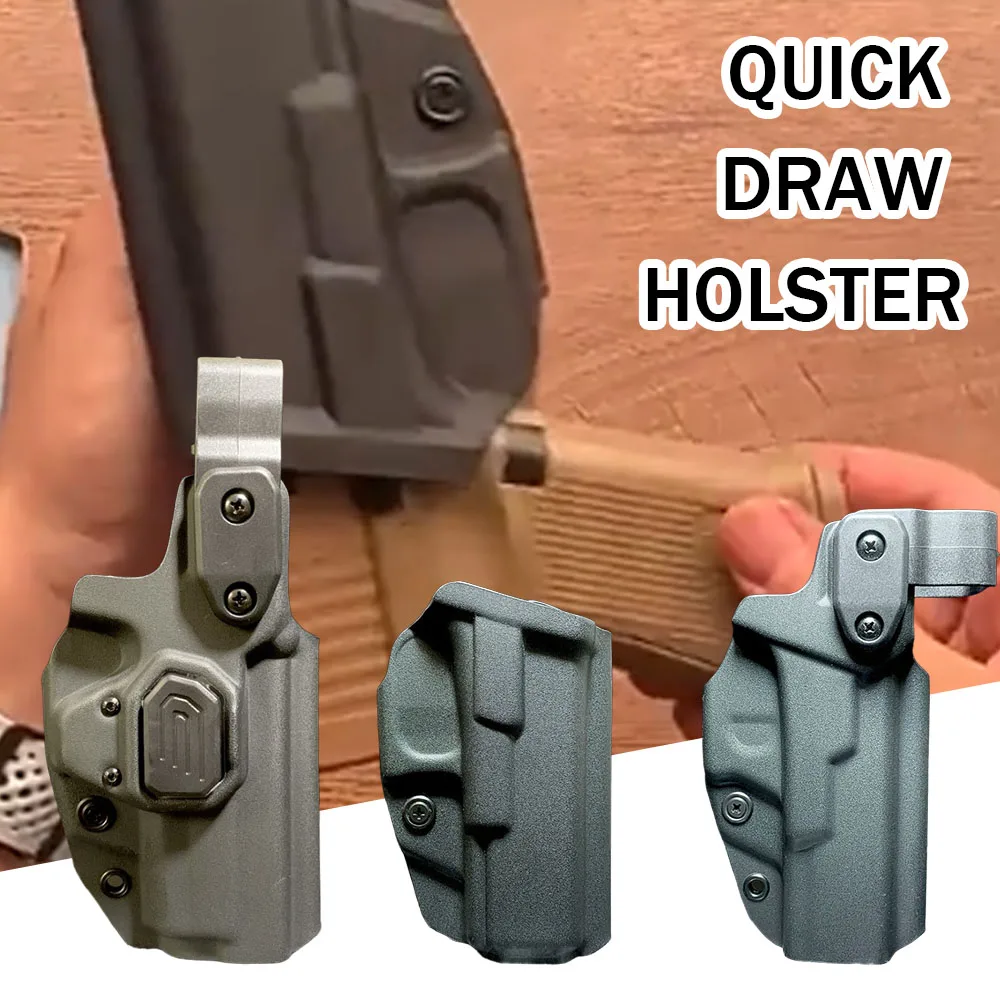 Fast Draw Holster Level I II II Retention Universal OWB Gun Holster Adjustable Retention System Fits For Compact Standard Pistol