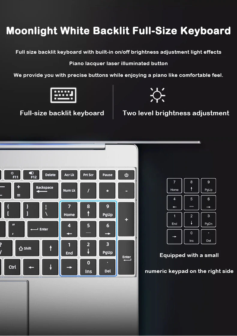 New 15.6' Laptop Intel Core I9-9880H 32GB 2TB Gaming PC Ultra Slim Office Study Computer PC Windows 11 Pro 1920*1080 HD