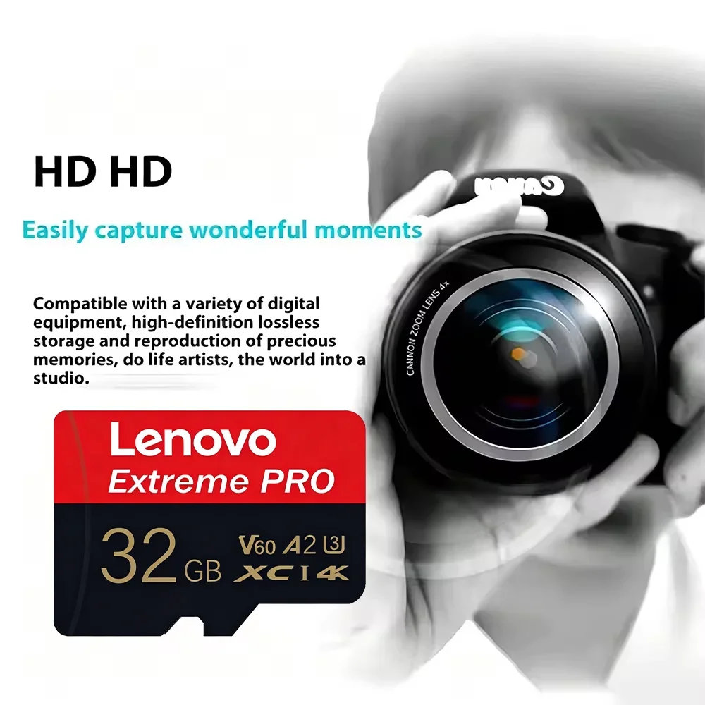 Lenovo Memory Card 1TB High Speed Full HD Video Card 512GB MINI SD Card with Adapter 256GB 128GB Micro SD Card TF Card 64GB